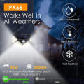 Pikkukuva 2 / 5: Aurinkopaneelit seinävalot ulkona 100led 3 tilaa 270 kulma Ip65