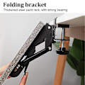 Miniatyrbillede 4 af 5: Robust Foldbar Hyldebeslag Punch-fri Foldbar Tastaturbeslag Foldbar Beslag B