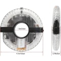 Miniatyrbilde 2 av 5: Sykkelnavlys, 7 LED 9 Farger 18 Bilde Vanntette USB Ladbare LED Sykkelhjul Lys Eiker