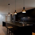 Pikkukuva 2 / 5: 12 cm LED-riipusvalaisin saarekkeelle, pohjoismainen tyyli, metalli