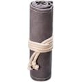 Miniatyrbillede 1 af 5: Lærred Blyant Rulle Wrap Multiuse Rulle Op Blyant Etui Stor Kapacitet Pen Gardin Til Kunststuderende Special Sketch Pen Taske Grå 48 Huller 1stk