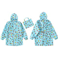 Pikkukuva 1 / 5: Lasten Sadevaatteet, 3D Piirretty Lasten Taaperon Sadetakki Takki Poncho Pojalle Tytölle (Keltainen Leipä) Blue Car XL