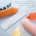 Miniatyrbillede 3 af 5: Søjlelysform Cylinder Rib Plastlysforme 6 Tommer Til Lysfremstilling DIY Håndlavede Lys