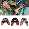 Miniatyrbillede 3 af 5: Sød Daglig Beanie Strikket Hatte Smukke Varme Vinterhætter Dyreører Design