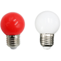 Miniatyrbillede 1 af 4: E27 LED Pærer 1W Pe Frostmat LED Globe Farverig 220V - 1 stk (rød)