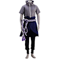 Miniatyrbild 1 av 5: Anime Uchiha Sasuke Kostym 6:e Generationens Armé Outfit Set M