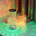 Miniatyrbillede 4 af 5: Krystal Lampe 16 Farver Rgb Natlampe Berøringsfølsom Romantisk Led Rose