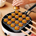 Miniatyrbild 2 av 5: 16 Hål Aluminium Takoyaki Maker Grillpan Bläckfiskboll Platta Hemlagad Matlagning Bakformar Formbricka Ba