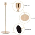 Miniatyrbilde 2 av 4: 3 stk Romantiske Lysestaker Holder Luksus Lysestake Bord Hjem