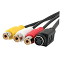 Miniatyrbillede 2 af 3: Svga til S-video Konverter 3 Jack til Laptops/desktops Tv-ud Funktion Standard Sub-d Input