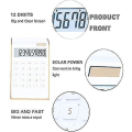 Miniatyrbillede 3 af 5: Lommeregner Slank Elegant Design Dobbelt Strømforsyning Desktop Solenergi