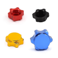 Miniatyrbilde 5 av 5: 4 stk Aluminiums Hjulnavdeksel Anti-Støv Deksel 17mm Hex Mutter For 1/8 RC Bil, Blå-haoyi-yuhao