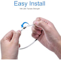 Miniatyrbilde 3 av 5: 100 stk 11,8 tommer rustfritt stål låsbare kabel metall zip-ties