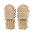 Miniatyrbillede 1 af 5: Mop-Tøfler Doven Rengøring Gulv Rengør Støv Varme Holdbare Til Hjem Soveværelse Beige 1 Par