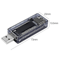 Miniatyrbillede 4 af 5: Mobil Strøm USB Oplader Strøm Voltmeter Amperemeter