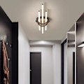 Miniatyrbillede 5 af 5: 80cm LED Loftlampe Geometrisk Design Sort Hvid Minimalistisk