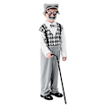 Miniatyrbillede 1 af 5: Gammel Mand Performance Kostume Til Børn Drenge Bedstefar Fancy Up Outfits Med Tilbehørspakke Tøj 2-4 Years Gray