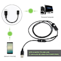 Miniatyrbillede 3 af 4: 6 LED 5,5 mm Linse 720p Endoskop til Android Vandafvisende