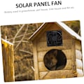 Miniatyrbillede 6 af 8: 1 Sæt Solpanel Ventilator Solventilator Indendørs Køleventilationssystem Køleventilator Hønsehus Ventilator