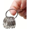 Miniatyrbilde 5 av 5: Metallbokringer, Løsbladpermer Bokringer 25 mm Indre Diameter Nøkkelringer (sølv) 20 stk