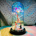 Miniatyrbillede 1 af 4: Rose Natlys Lampe Valentinsdag Bryllupsforslag Gave