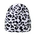 Miniatyrbilde 1 av 5: Sinknap Student Beanie Lue med Leopardmønster Varm Høst Vinter Tykk Elastisk Lue For Utendørs Leopard Print