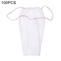 Miniatyrbilde 1 av 4: 100 stk/sett Engangs Truser Midje T Thong Praktisk Kvinner Hygienisk T Thong Undertøy For Spa-yuhao White