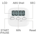 Miniatyrbild 4 av 4: Köktimer, Digital Köktimer Magnetisk Nedräkningstimer Stoppur