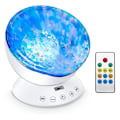 Miniatyrbillede 5 af 5: Ocean Wave Projektor Havfrue Dekoration Natlampe 7 Farver