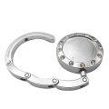 Miniatyrbillede 3 af 4: Mode Hjemmekontor Skinnende Rhinestone Foldbar Pungekrog Håndtaske Hanger Holder (2 stk.)