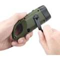 Miniatyrbillede 4 af 5: Nødblysflash, Led-lommelygte, Solgenerator, Genopladelig Lommelygte, Camping Udendørs Lommelygte green