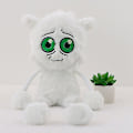 Pikkukuva 2 / 5: 40 cm Inscryption Bitbuddy -pehmolelut Kawaii Bit -täytetty nukke Pehmeä pelihahmo -pehmolelu Lapsille ja faneille keräilyyn White
