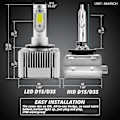 Miniatyrbild 5 av 5: 2 st Universal Auto D1S D2S D3S D4S LED 6000K Bilstrålkastare