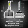 Pikkukuva 5 / 5: 2 kpl Universaali Auto D1S D2S D3S D4S LED 6000K Auton Etuvalot
