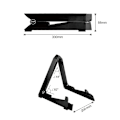 Miniatyrbillede 2 af 5: Guitar Stativ, Foldbart Instrumentstativ i ABS-materiale til Akustisk