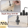 Miniatyrbillede 4 af 5: Bor Dybdestop 8 stk Dybdestop Borbit Positioner Ring Krage Ring Positioner
