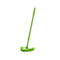 Miniatyrbild 1 av 5: Triangulär Lat Mop Teleskopisk Stång Fönsterrengöring Chenille Vattenabsorberande Dammmopp Mini Lat Mop Takborste (1 set, Grön)