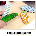 Miniatyrbild 3 av 3: 4 st Flexibla Grönsaks- och Fruktborstar Potatis Skrubb