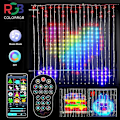 Miniatyrbild 1 av 5: Julgardinlampa Smart LED RGB Färg Bluetooth