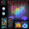 Pikkukuva 1 / 5: Jouluverhovalot Älykkäät Led Rgb Väri 1x1