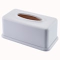 Miniatyrbillede 1 af 5: Toiletpapirboksholder - Papirboksdækning - Bilpapirboks - Moderne Minimalistisk Design (1 stk., Hvid)