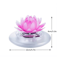 Miniatyrbillede 3 af 5: Solcelled Flydende Lotus Lys Udendørs RGB LED Dam Pool Lys