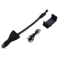Miniatyrbilde 4 av 5: Roterbar Dobbel USB Bil Lader Vugge Mobiltelefonfeste Stativ