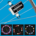 Miniatyrbillede 1 af 5: 14 LED 30 Mønstre RGB Cykelhjul Eger Dobbelt Lys
