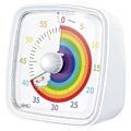 Miniatyrbillede 1 af 5: 60-Minutters Visuel Timer med Natlys, Nedtællingstimer, Pomodoro Timer med Regnbue Mønster til Børn og Voksne