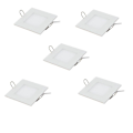 Miniatyrbilde 1 av 5: 5 stk 3 W 15 LED-perler Innfelt LED-panellys Varmt hvitt