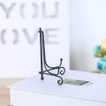 Miniatyrbilde 4 av 5: 2-pakks Jern Displaystativ, Svart Jern Staffeli Plate Display Fotoholder Stativ, Viser Bilde Rammer, Dekorative Plater, Tabletter Og Kunst 4 Tommer 4 inch