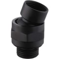Miniatyrbilde 1 av 5: Dusjforbindelseskuleledd Justerbar Dusjhode Svingbar Adapter Messing For Dusjarmen