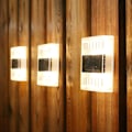 Miniatyrbillede 3 af 5: 2 stk. Solcelle-Væglampe Udendørs IP65 Vandafvisende Veranda Lampe