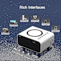 Miniatyrbild 5 av 5: 4k Projektor 7500 Lumen 1080p 3D LED Mini WiFi Videoprojektor Hemmabio Dz(svart)